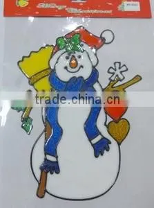 Promotional Christmas Santa Claus Window Sticker /door Sticker thumbnail-3