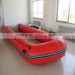 (CE) PVC Material Optional Floor Color Fold Rigid Inflatable Boat Aluminum thumbnail-1