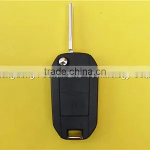 Peugeot Remote Key Shell Blank 2 Button Flip Case With VA2 Blade thumbnail-2