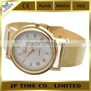 Fashion Unisex Bracelet Stainless Steel Crystal Dial Quartz Geneva Quartz Japan Movt Watch thumbnail-5