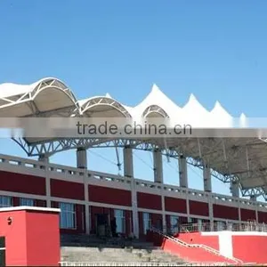 Fabric Tensile Membrane Structure Canopy Applicatin for Hotel Shopping Hall With PTFE ETFE thumbnail-2
