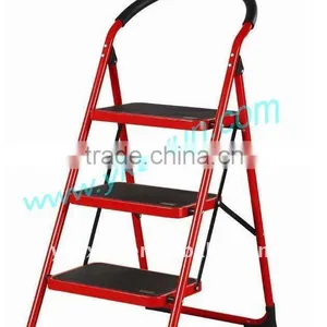 Steel Folding Ladder With 3 Steps thumbnail-1