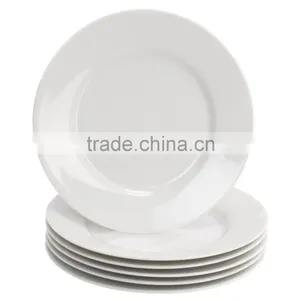 7" 8" 9" 10" 10.5" Super Pure White High Quality Cermaic Porcelain Dinner Plate thumbnail-4