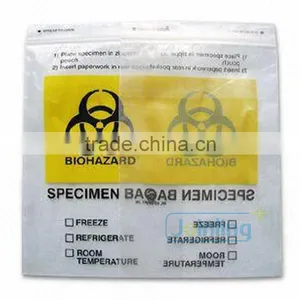Biohazard Waste Bag Bioharzard Specimen Bag thumbnail-1