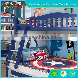 Popular Pull Dow Children Bunk Bed With Queen Size thumbnail-2
