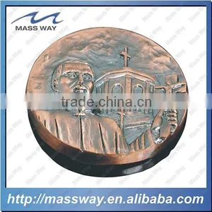 Custom Souvenir Memorial 3D Old Antique Copper Character Coin thumbnail-2