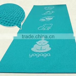 Custom Made Anti Slip PU Leather Top Nature Fiber Rubber Yoga Mat thumbnail-4