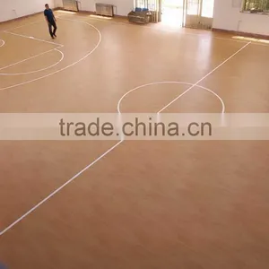 Best Price Indoor Anti Slip Roll Wood Look Pvc Basketball Court Flooring thumbnail-4