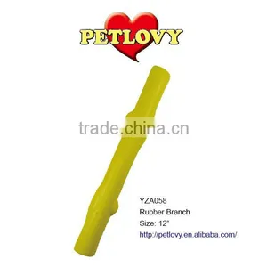 ZIPPY 12" RUBBER HOLLOW BRANCH RUBBER TOY DOG TOY thumbnail-1