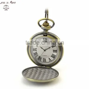 Wholesale Antique Brass Pocket Watch Necklace as Best Love for Dad thumbnail-2