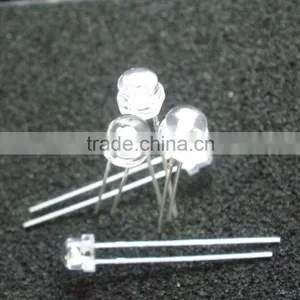 Static Pack Super Bright Water Clear 5mm White Strawhat LEDs With Flange thumbnail-5