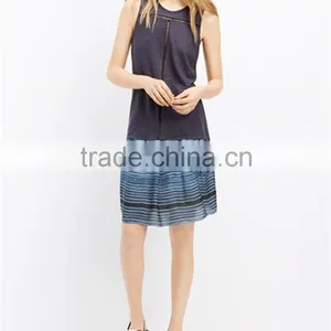2015 New Fashion Ladies Linen Tank With Inset Lace, Lightweight Soft Vest For Women thumbnail-3