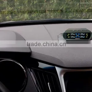 4 Sensors Wireless Solar Charge TPMS Tire Tyre Pressure Monitoring LCD Display thumbnail-1