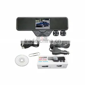 3.5"LCD Dual Lens Rearview Mirror DVR HD Car Camera thumbnail-1