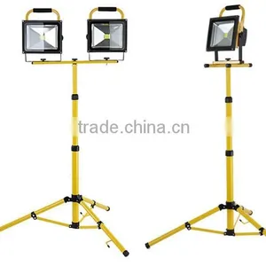 Portable Led 12v Rechargeable Led Work Light Fixture With Stand, Led Flood Lights 20w thumbnail-1