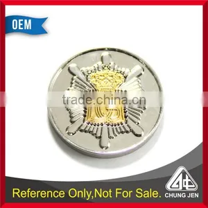 China Supplier Silver Metal Supermarket Cart Trolley Euro Custom Tokens thumbnail-3