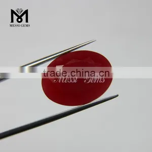 Wholesale Red Quartz Oval Cut Loose Jade Gems thumbnail-1