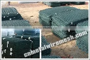 Rock Filled Galfan Wire+pvc Coated Gabion Baskets/gabion Box 2m*1m*1m thumbnail-3