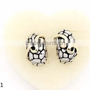 2016 New Fashion Wholesale Juyuan Double Color Plated Whole Sales Earrings thumbnail-3