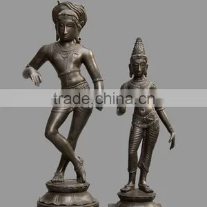 Shiva Parvati Bronze Statues thumbnail-1