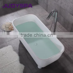 Solid Surface Stone Bathtub Freestanding With Foot YG9997 thumbnail-2