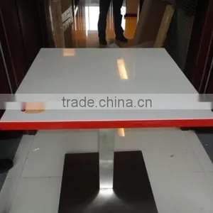 Newest Fashion Acrylic Solid Surface Coffee Table,artificial Stone Restaurant Dinning Table and Charis thumbnail-1