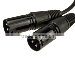 New 3pin XLR FEMALE Jack to Dual 2 MALE Plug Y SPLITTER Cable Adaptor 1 ft Cord thumbnail-3