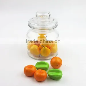 900ml Beautiful Glass Candy Jar With Lid thumbnail-3