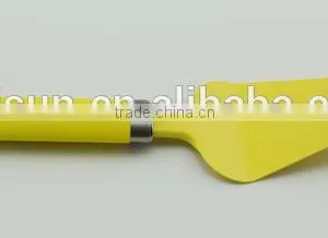 Bright-coloured Coating Plastic Handle Cheese Cake Cutters thumbnail-3