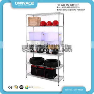High Quality Chrome Carbon Steel Wire Mesh Shelving thumbnail-2