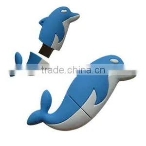 4GB Novelty Cartoon Lovely Blue Dolphin USB Flash Key Pen Drive Memory Stick Gift,free Hot Animal Sex Usb Flash Drive thumbnail-1