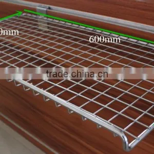 Supermarket Slatwall Wire Mesh Shelves thumbnail-2
