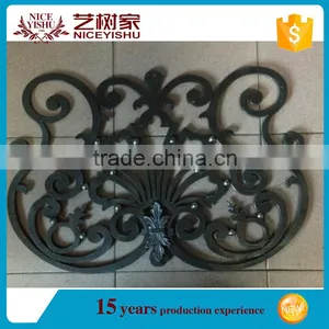 Wrought Iron Flowers and Leaves for Gate, Fence, Railing thumbnail-1