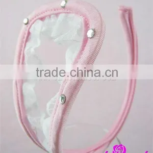 Pink Fringe White Lace Sexy Mature C-string Ladies thumbnail-1
