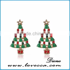 New Arrival Womens Alloy Christmas Tree Earring thumbnail-1