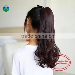 Horse Hair Wig Lady Volume Ponytail Hair Piece Band Ponytail Fake Hair Ponytails thumbnail-1