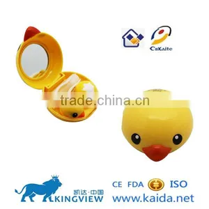 A-8087 Sparkle Yellow Contact Lens Case Wholesale Price thumbnail-1