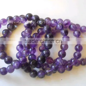 Amethese Agate Plane Beads Bracelets thumbnail-1