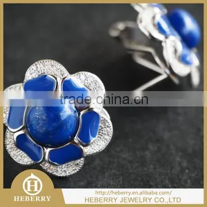 Hot Sell Fancy Flower Fashion Gemstone Earring for Party Girls thumbnail-2