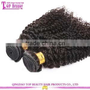 Factory Price Kinky Curly Human Hair Weft High Quality Peerless Peruvian Hair Weft thumbnail-4