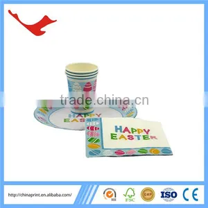 010 Disposable Party Kits With Paper Cup Paper Plate Napkin thumbnail-4