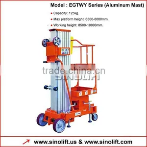 EGTWY Series Aluminum Mast Aerial Work Platform thumbnail-1
