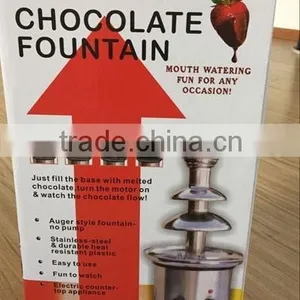 China Factory Supply High Quality Homehold 3 Layers Mini Cheap Chocolate Fountain for Sale thumbnail-1