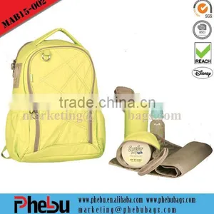 Best Nylon Diaper Bag Backpack With Bottle Holder(MAB15-002) thumbnail-1