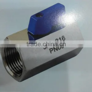 Mini Ball Valve F/F B101S,1000PSI/fn63,passed PED97/23/EC(0035),AD2000-WO thumbnail-1