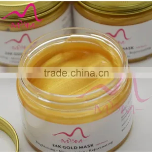 MBM 24K Gold Mask, OEM/ODM Gold Fibroin Hydrating Sheet Mask Nourishing Repair Shrink Pores Private Label Product thumbnail-1