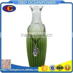Thin Green Glass Vase thumbnail-1