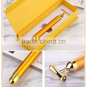 High Quality Home Use Energy Electric 24K Gold Facial Massage Beauty Bar thumbnail-4