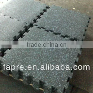 Speckled Rubber Gym Floor Tiles thumbnail-1