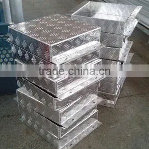 Small Aluminum Box, Aluminum Tool Box, Aluminum Checkered Plate Box, Kit Box thumbnail-2